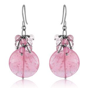 Sterling Silver Rose Quartz Earrings